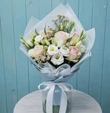 Букет цветов из:  Розы и Лизиантусы #REPLACE_PRED# Катав-Ивановске