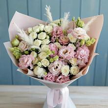 Букет цветов из:  Альстромерии и Розы #REPLACE_PRED# Катав-Ивановске