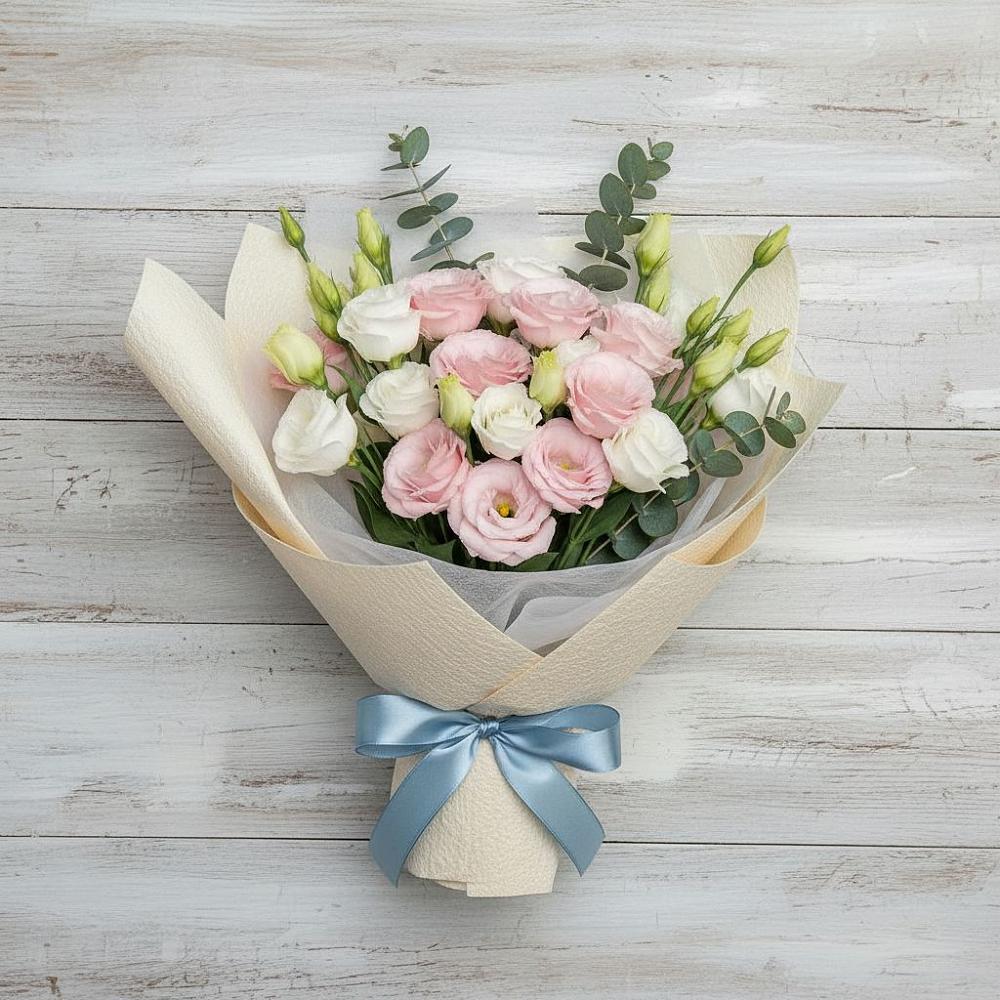 Букет цветов из: Лизиантусы в Катав-Ивановске